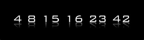 serie lost numeros